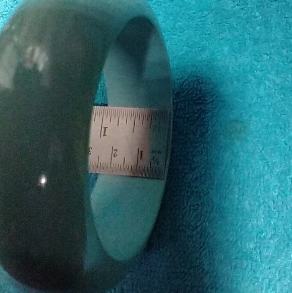 Elegant Turquoise Blue Large Bangle Bracelet vintage - Picture 2 of 5